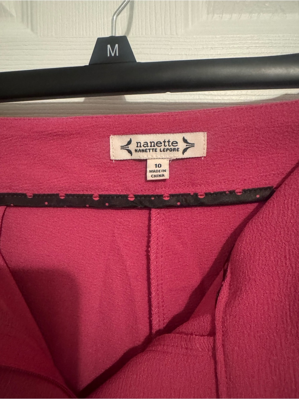 Nanette Lepore Fuchsia pants.